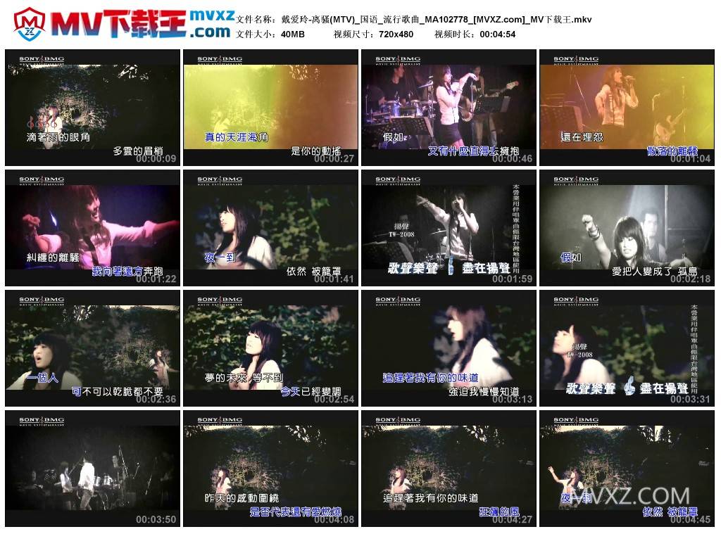 戴爱玲-离骚(MTV)_国语_流行歌曲_MA102778